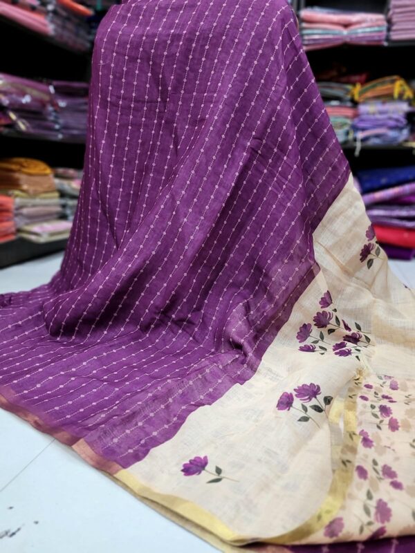 Linen Jute cotton sarees