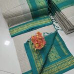 Checked Kalyani cotton saree/Lata Gadwal Paithani