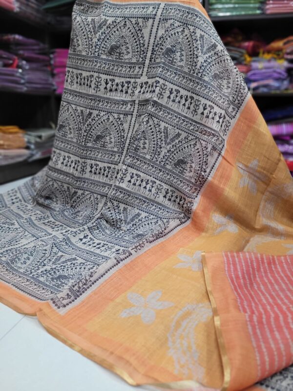 Linen Jute cotton sarees