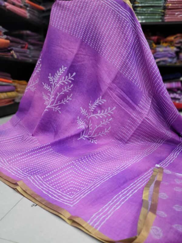 Linen Jute cotton sarees