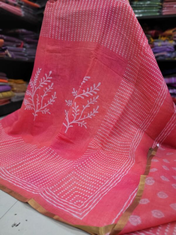 Linen Jute cotton sarees