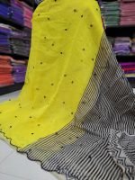 Premium Chanderi Mirror Embroidery Sarees - Image 2