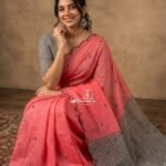 Premium Chanderi Mirror Embroidery Sarees