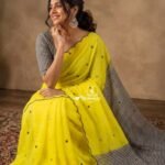 Premium Chanderi Mirror Embroidery Sarees
