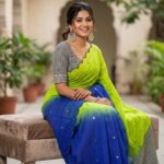Premium Linen Mirror Embroidery Sarees
