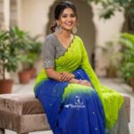 Premium Linen Mirror Work Sarees