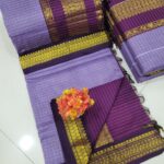 Checked Kalyani cotton saree/Lata Gadwal Paithani