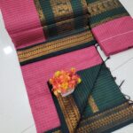 Checked Kalyani cotton saree/Lata Gadwal Paithani