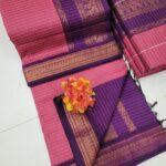 Checked Kalyani cotton saree/Lata Gadwal Paithani