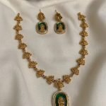 Premium & Designer Wear Neck Piece with Earring Set