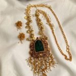 Premium & Designer Wear Neck Piece with Earring Set