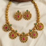 Premium & Designer Wear Neck Piece with Earring Set