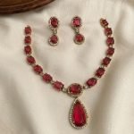 Premium & Designer Wear Neck Piece with Earring Set