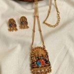 Premium & Designer Wear Neck Piece with Earring Set