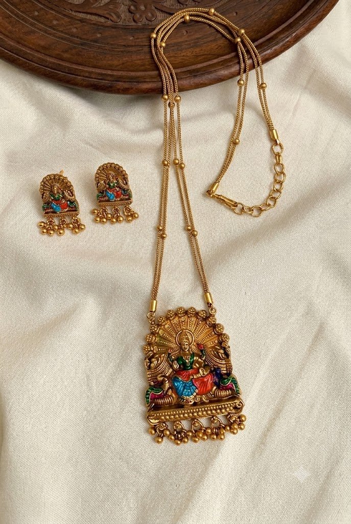 WhatsApp Image 2026-06-27 at 6.38.40 PM (1) Premium & Designer Wear Neck Piece with Earring Set - Image 1