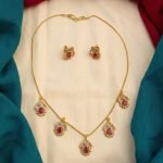 Premium & Designer Wear Neck Piece with Earring Set