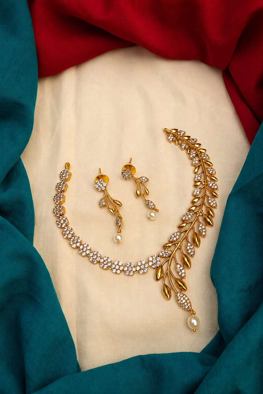 WhatsApp Image 2026-06-27 at 6.38.41 PM Premium & Designer Wear Neck Piece with Earring Set - Image 1
