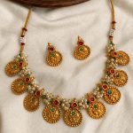 Premium & Designer Wear Neck Piece with Earring Set