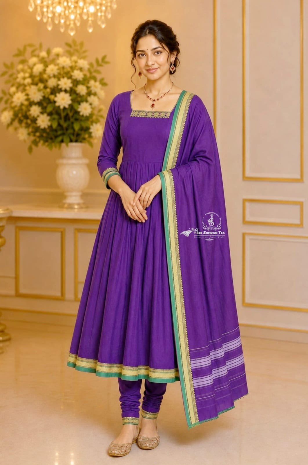 WhatsApp Image 2026-07-01 at 11.46.42 AM (1) Narayanpet Cotton Salwar Material - Image 1