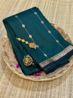 GOWRI: Elite Kanchi Vairaoosi Softsilk Sarees ( Green ) - Image 3