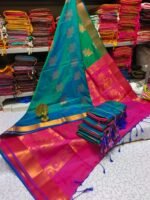 Soft Silk Sarees With Kanchi border - Image 2