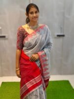 Temple Tower Silk Cotton Sarees - Image 4