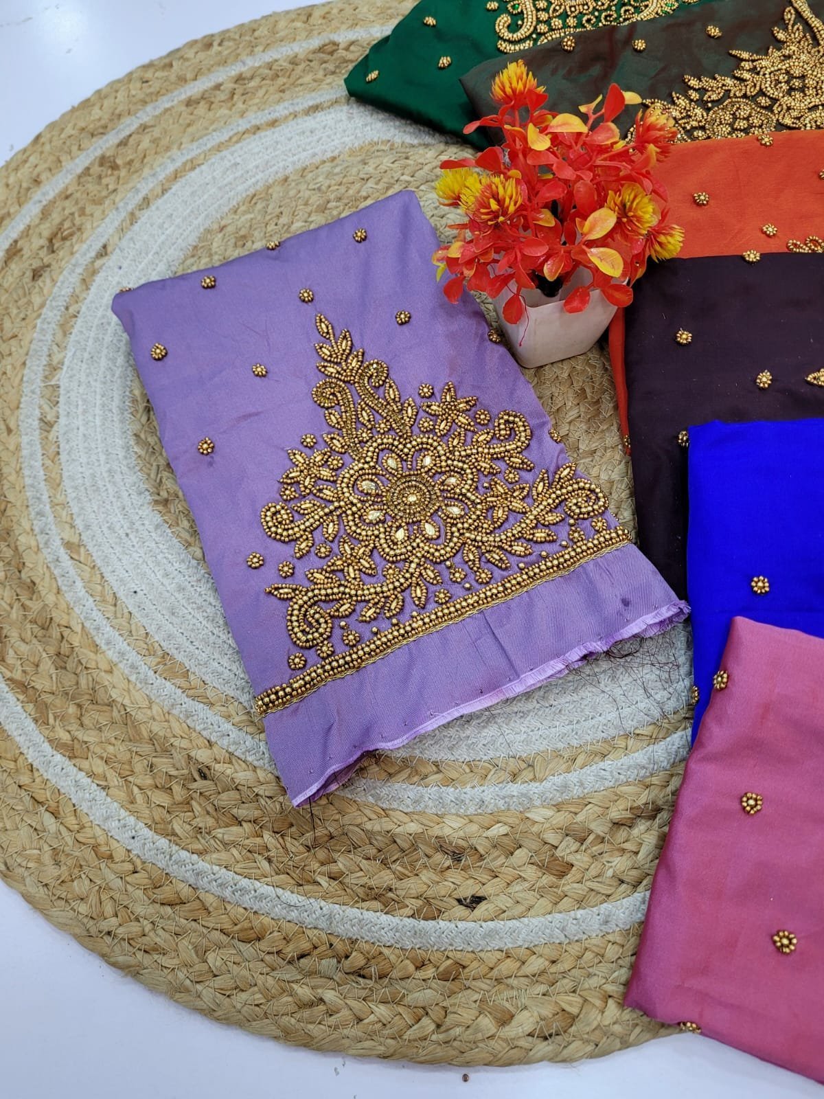 1005088749.jpg Handmade Aari Work Blouses - Image 1