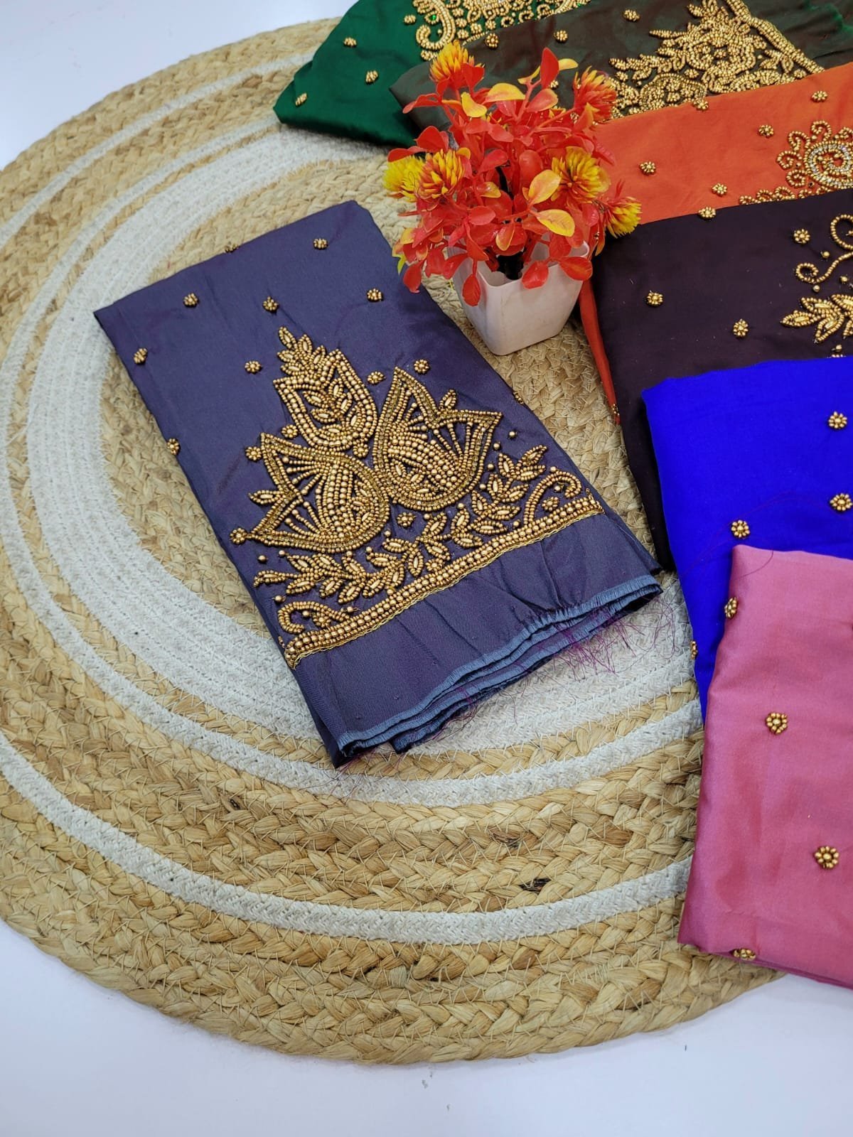 1005088847.jpg Handmade Aari Work Blouses - Image 1