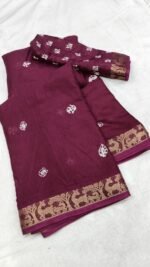 Authentic Muslin Silk Sarees - Image 2