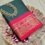 MEENAKSHI: Authentic mahwswari Checks silk Sarees