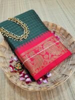 MEENAKSHI: Authentic mahwswari Checks silk Sarees