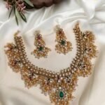 Premium & Designer Wear Neck Piece with Earring Set
