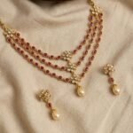 Premium & Designer Wear Neck Piece with Earring Set