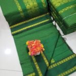 Checked Kalyani cotton saree/Lata Gadwal Paithani