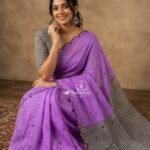 Premium Chanderi Mirror Embroidery Sarees