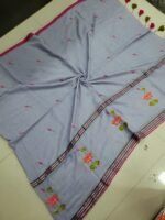 LOTUS EMBROIDERY MUL COTTON SAREES - Image 2
