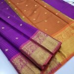Banarasi Checked  Soft Katan silk Saree