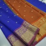 Banarasi Checked  Soft Katan silk Saree
