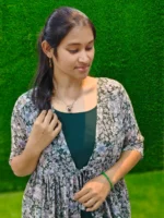 Floral Georgette Anarkali Kurtis - Image 3