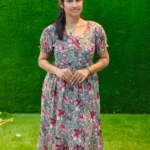 Floral Georgette Anarkali Kurtis