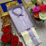 Men's Combo Set: Pattu Shirt and Dhothi