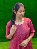 Premium Roman Silk kurtis - Image 2