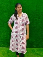 Stylish casual printed office wear kurthi - Image 3