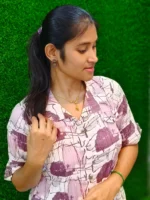 Stylish casual printed office wear kurthi - Image 2