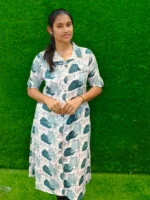 Stylish casual printed office wear kurthi