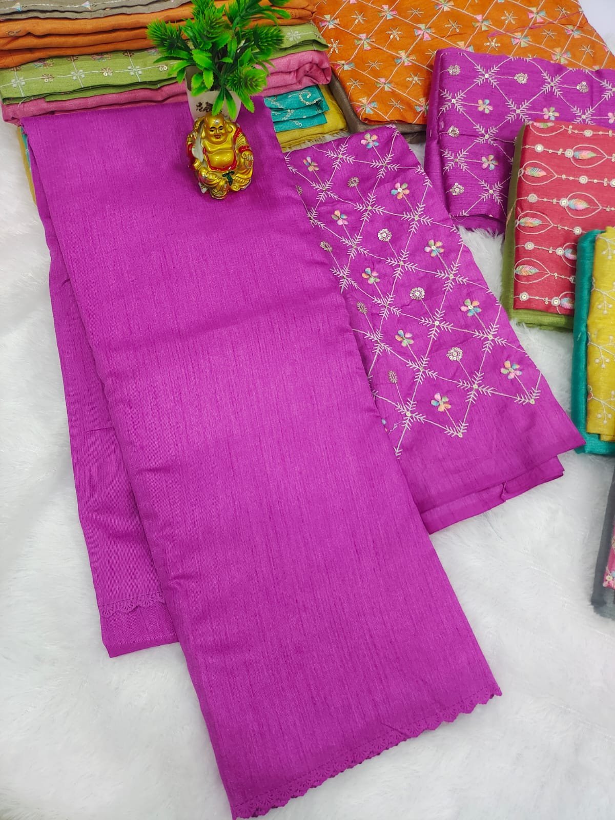 WhatsApp-Image-2024-05-22-at-10.55.49-AM-1.jpeg Fancy Cotton Cutwork Saree + Embroidery Blouse - Image 1