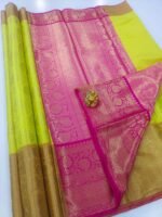 GOLDEN Elite Banaras TISSUE Silk Sarees - Image 2