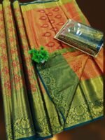 ELITE DHARMAVARAM TISSUE BRIDAL WEDDING SILK SAREES - Image 2