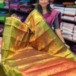 ELITE DHARMAVARAM TISSUE BRIDAL WEDDING SILK SAREES