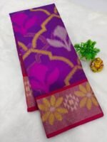 Chanderi Pochampally silkcotton Sarees - Image 3